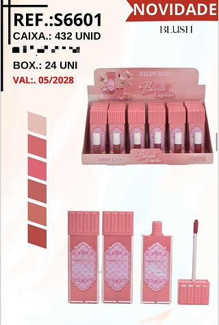 Blush Liquido c/24pçs Sarah´s Beauty