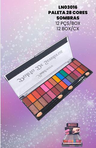 Paleta de Sombras 28cores/ 12unid (LN03016)