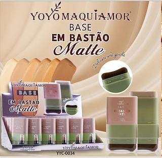 Base em bastao com pincel c/24pcs YOYO MAQUIAGEM