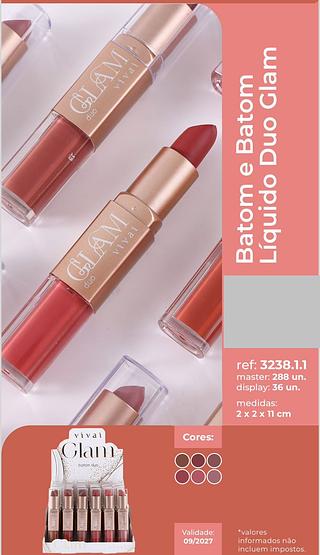 Duo Batom e Batom Liquido /36pcs VIVAI