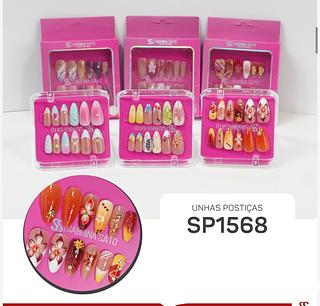 Unha postica em pvc c/12pcs SABRINA SATO