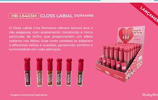 Gloss labial dopamine /36pcs RUBY ROSE