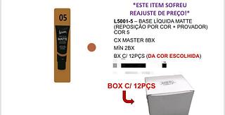 Base Liquida Matte c/12pçs Luisance