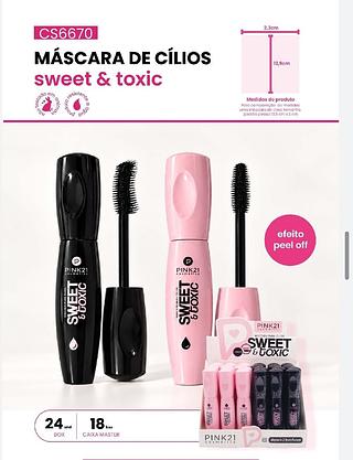 Mascara de cilios sweet e toxic c/24pcs Pink 21