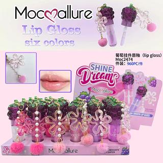 Lip Gloss com Pingente c/24pçs Best Shopee