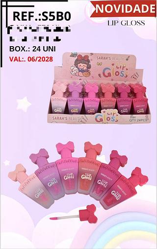 Lip Gloss Laço c/24pçs Sarah´s Beauty