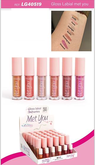 Gloss Labial Brilhantes Met You/ 36pçs (LG40519) Febella