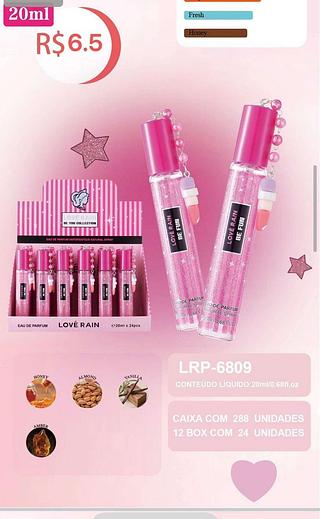 Perfume 20Ml c/24pç love rain