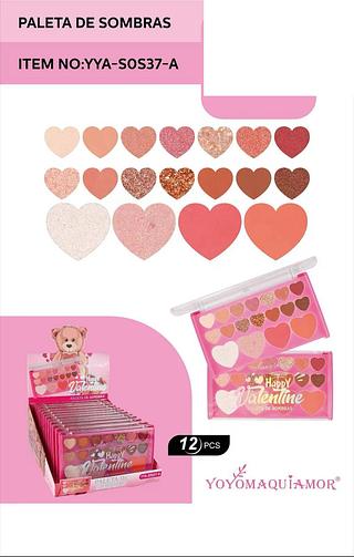 Paleta de sombras /12pcs Yoyo maquiamor