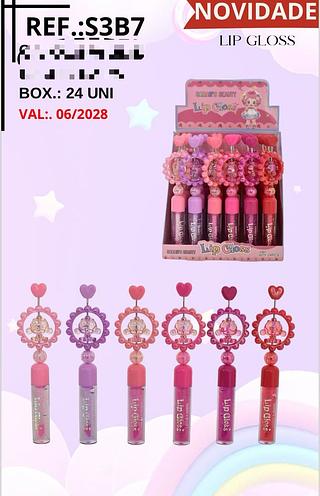 Lip Gloss Flecha c/24pçs Sarah´s Beauty