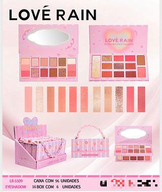 Kit de sombras c/6pcs LOVE RAIN