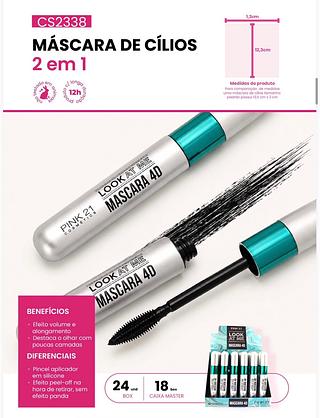 Mascara de cilios Look At Me 4D C/24pcs Pink21