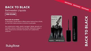 Delineador liquido back to black c/24pcs RUBY ROSE