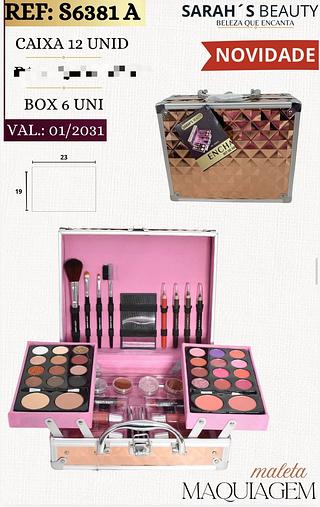 Maleta Maquiagem Completa Sarah´s Beauty