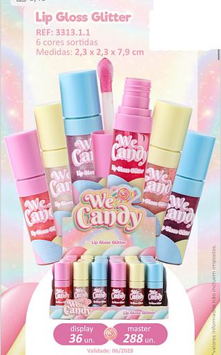 Lip gloss glitter we candy /36pcs Vivai