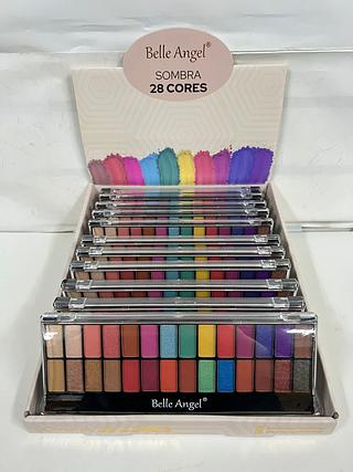 Paleta de sombras 28cores/ 12pcs Belle angel