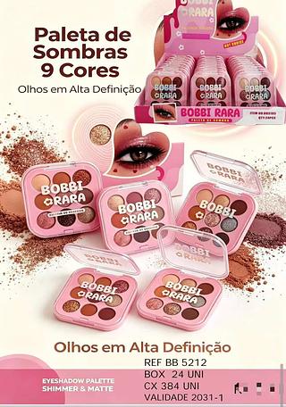 SOMBRA 9 CORES C/24PCS BOBBI RARA