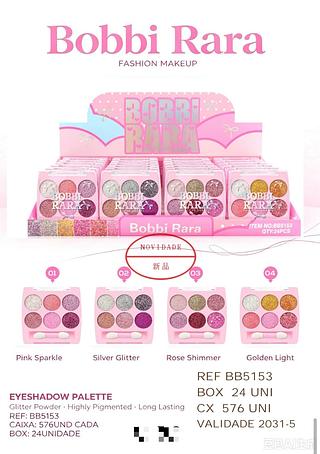 Paleta de sombras glitter /24pcs BOBBI RARA