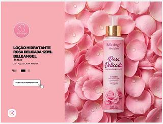 Locao hidratante Rosa delicada 120ml C/24PCS BELLE ANGEL