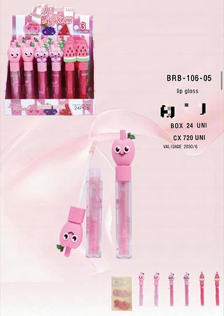 Lip Gloss Frutas c/24ps Bobbi Rara