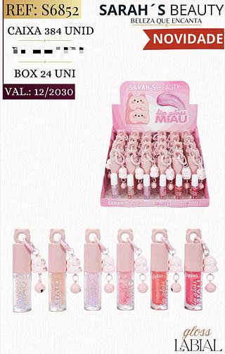 Gloss labial c/24pcs Sarah´s Beauty