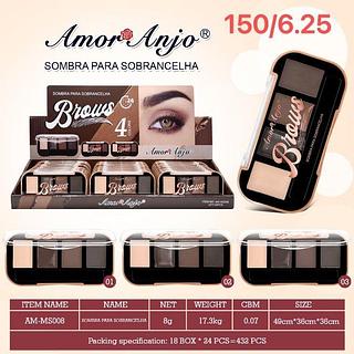 Sombra para Sobrancelha /24pçs Amor Anjo