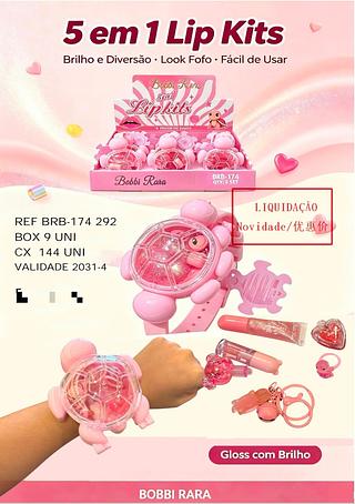 Kit lip 5 em 1 /9pcs BOBBI RARA