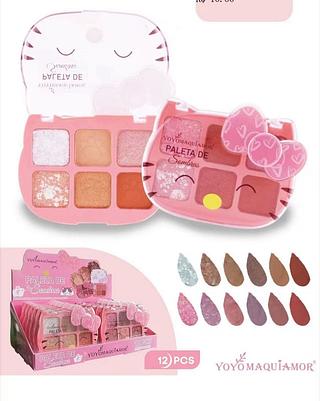 Paleta de sombras /12pcs Yoyo maquiagem