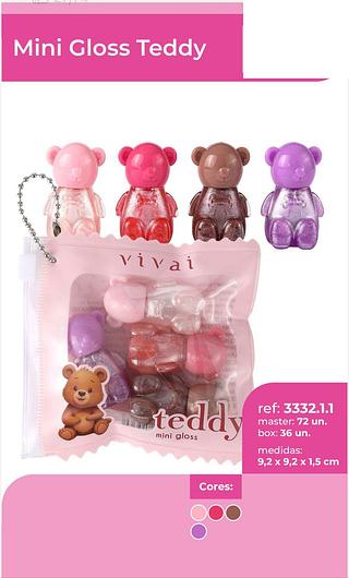 Mini gloss teddy /36pt Vivai