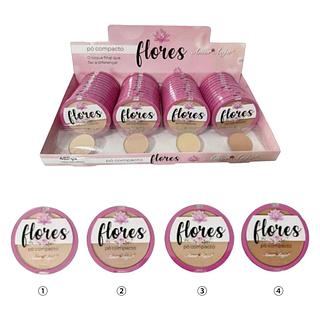 Pó Compacto (Flores) c/48pçs Amor Anjo