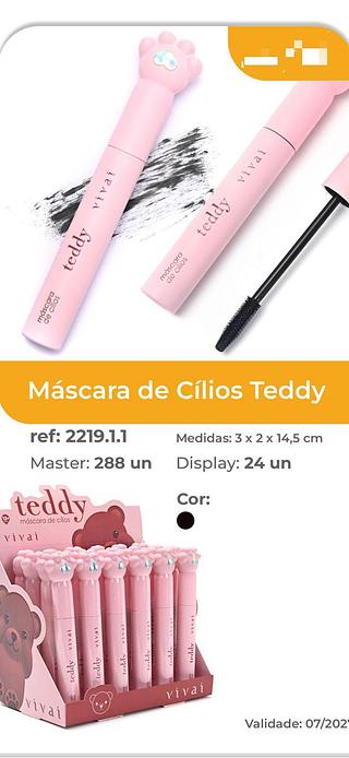 Mascara de cilios teddy /24pcs VIVAI
