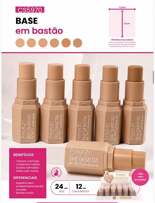 Base em bastao c/24pcs PINK 21
