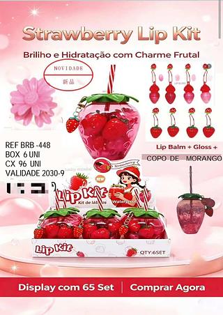 Brilho e hidratacao com charme frutal /6Lata BOBBI RARA