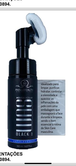 Mousse facial black Antioleosidade/ 12pçs (PH0717) Phallebeauty