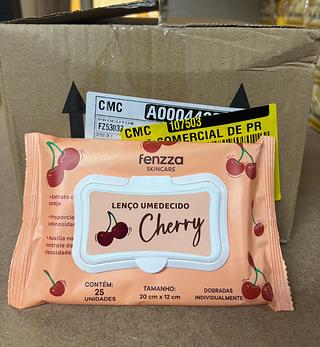 Lenço Umedecido Cereja c/24pçs Fenzza