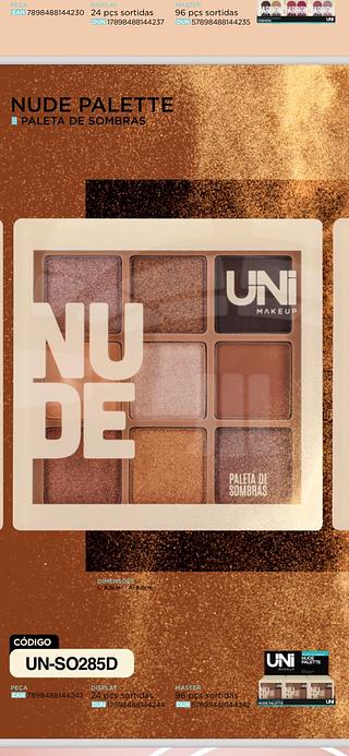 Paleta de sombras Nude/ 24pçs (UN-SO285D) Uni
