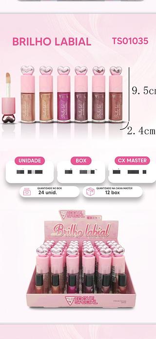 Brilho Labial c/24pcs TOQUE SPECIAL