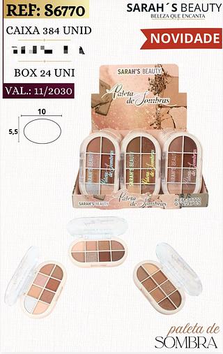 Sombras c/24pcs Sarah´s Beauty
