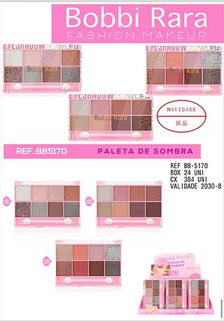 Paleta de sombras com pincel C/24pcs BOBBI RARA