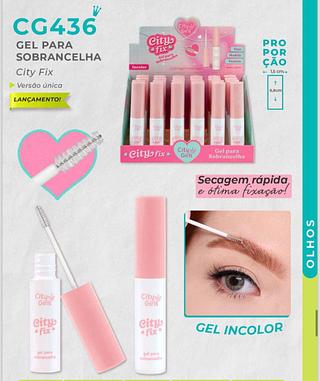 Gel para Sobrancelha c/24pçs City Girls