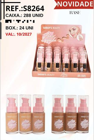 Base Liquida c/24pçs Sarah´s Beauty