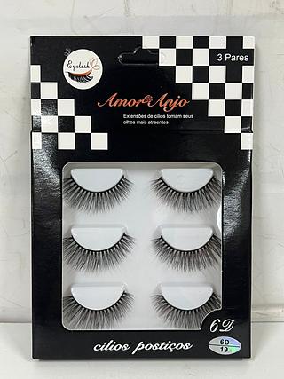 Cilios Postiços 3pares /DZ (3B-19) Amor&anjo