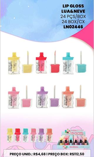 Lip Gloss/ 24pçs (LN02446) Lua&neve PROMOCAO