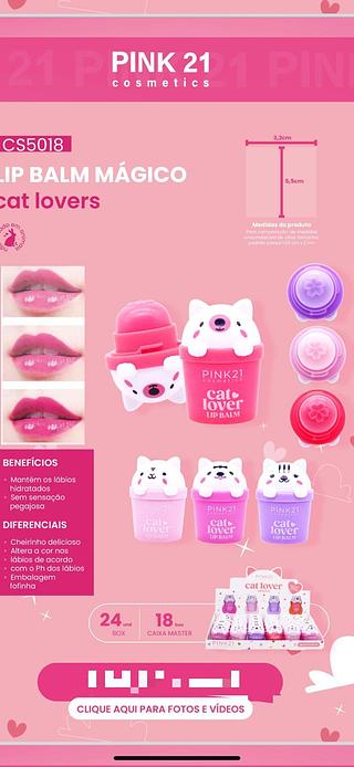 Lip Balm Magico c/24pcs (CS5018) PINK 21