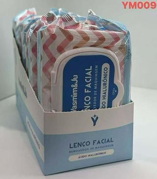 Lenco demaquilante ACIDO HIALURONICO /6pcs YASMIM JU