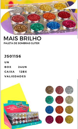 Paleta de Sombras Glitter /24pcs JASMYNE