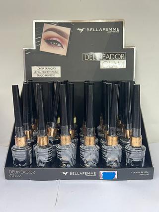 Delineador Liquido Glam/ 24pçs Bella Femme