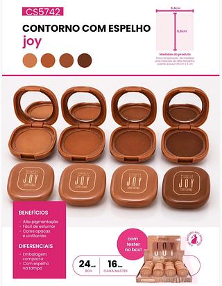 Contorno com esprlho joy c/24pcs PINK 21