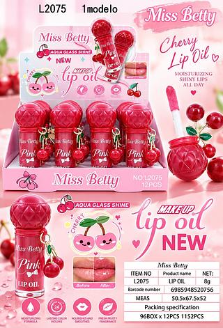 Lip gloss cherry /12pcs Miss betty