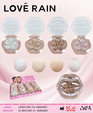 Iluminador c/24pcs LOVE RAIN